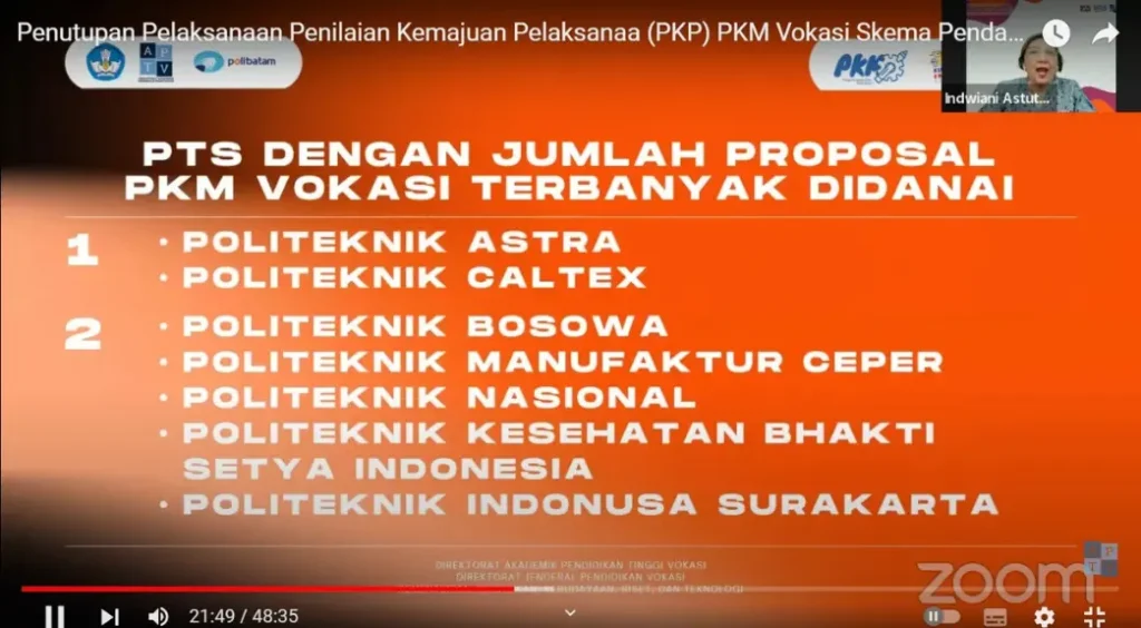 Politeknik Nasional Raih Prestasi di Apresiasi PKM Vokasi 2024 (3)